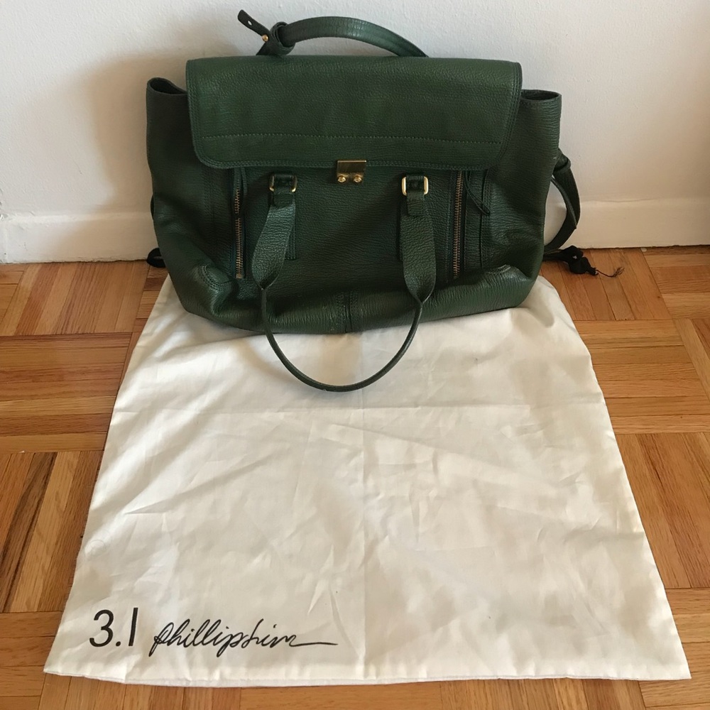3.1 Phillip Lim Pashli Satchel - Green, Large
